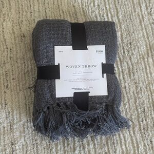100% cotton woven throw new